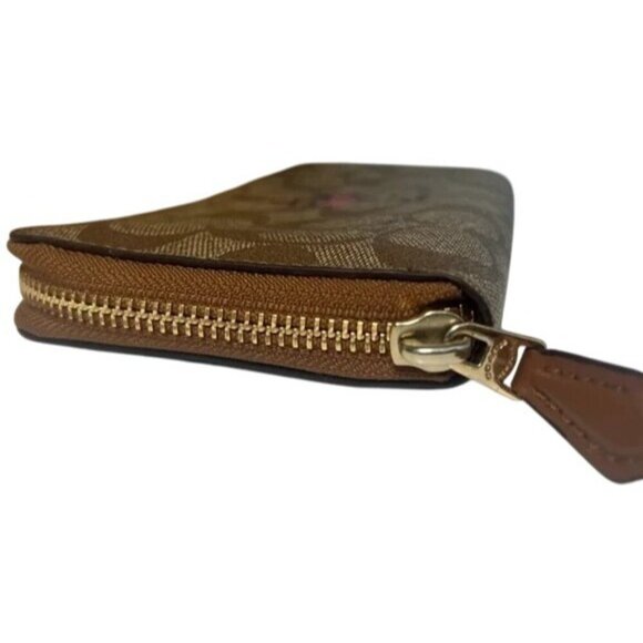 Coach Limited Edition Bonnie Cashin full zip accordion coated canvas long wallet - Picture 5 of 8